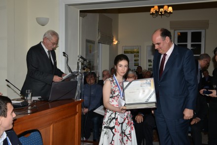 Στην απονομή Βραβείων του ΙΔ' Μαθητικού Διαγωνισμού Δοκιμίου για τον Ελευθέριο Βενιζέλο στις 26 Μαρτίου 2016 στα Χανιά.